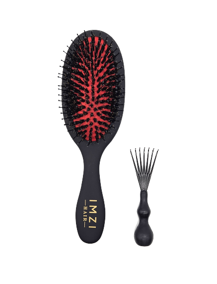 IMZI Hair DUO-PACK: Matte Black Brush Large & Small