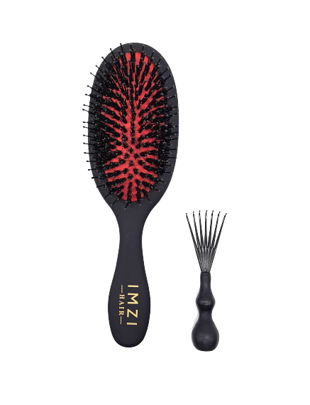 IMZI Hair® Matte Black Bristle & Nylon Spa Brush Small